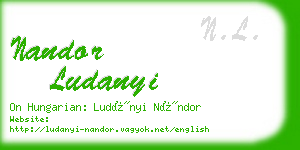nandor ludanyi business card